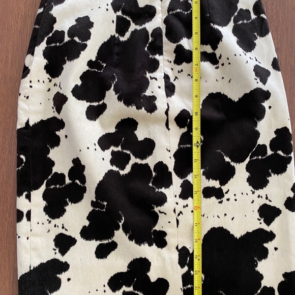 Suede Black and white Wheaton and Katz limited edition Mini skirt size 6 - Picture 2 of 4